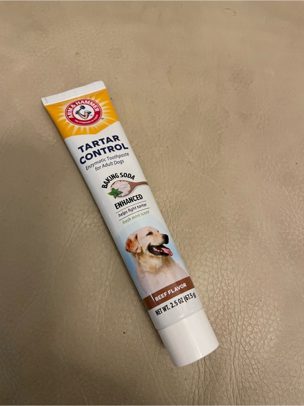 Arm & Hammer Tartar Control Dog Toothpaste - Beef Flavor (White/Yellow)